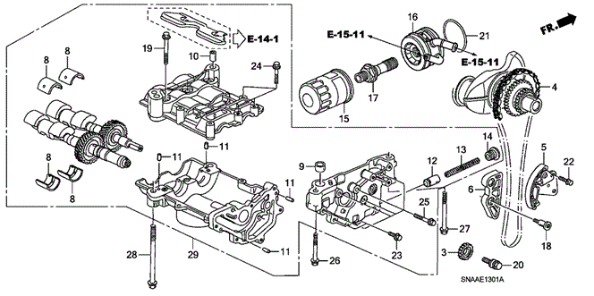 CIVIC SEDAN OIL PUMP (2.0L)