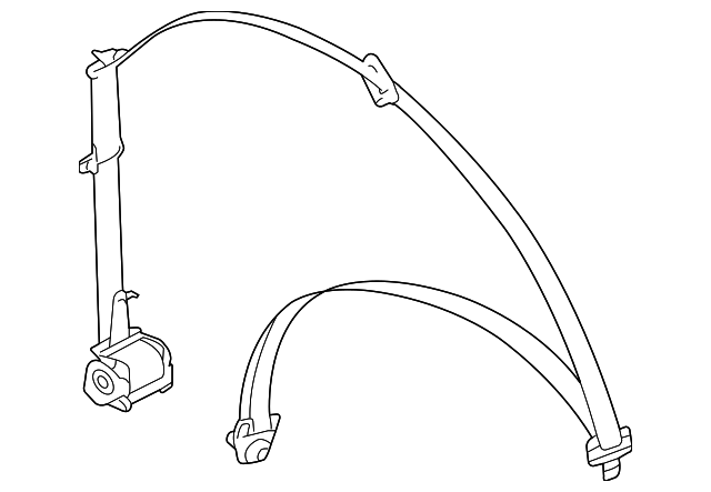 8490186Z02 Деталь BELT & RETRACTOR, RIGHT
