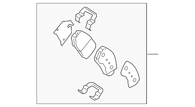 58101-0WA00 Деталь BRAKE PADS