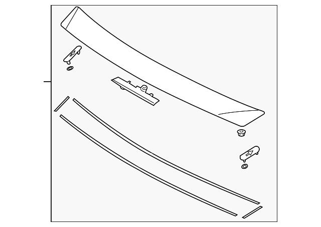 87250-2F500 Деталь REAR SPOILER