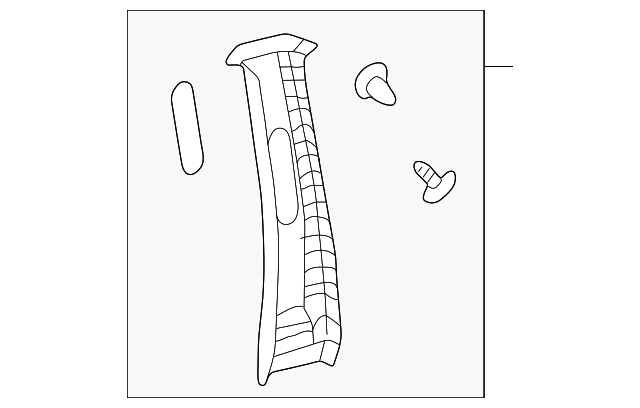 85840-3D200-OI UPR CTR PLR TRIM, RIGHT