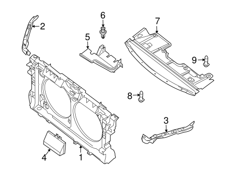 Altima RADIATOR SUPPORT