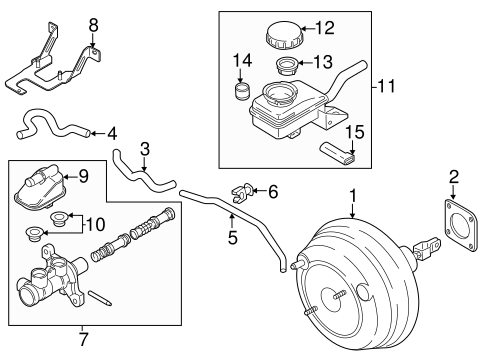 Murano MASTER CYLINDER - COMPONENTS ON DASH PANEL