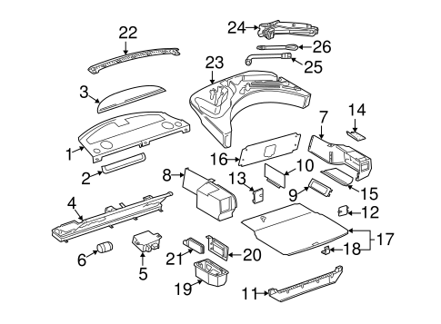 A8 Quattro INTERIOR TRIM - REAR BODY