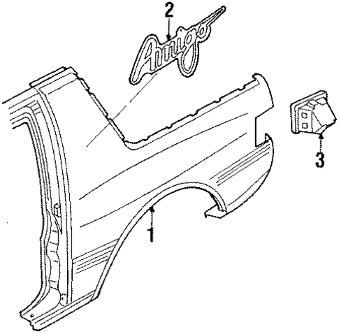 Amigo QUARTER PANEL & COMPONENTS