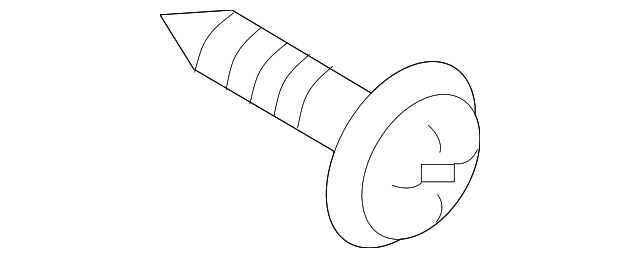 MS452332 Деталь UPR CTR PLR TRIM SCREW, LEFT