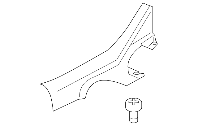 7656A033XA Деталь REAR SILL PLATE, LEFT