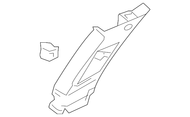 7211A179HA Деталь UPR CTR PLR TRIM, LEFT