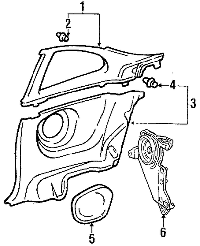 Celica INTERIOR TRIM - QUARTER PANELS