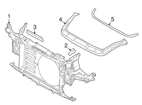 Cooper RADIATOR SUPPORT