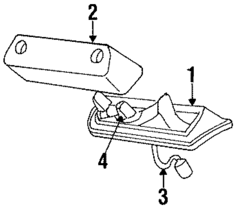 Express 2500 HIGH MOUNTED STOP LAMP