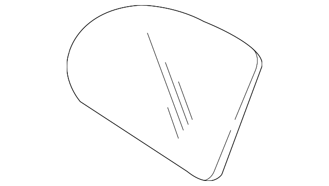 12457580 Деталь GLASS, RIGHT