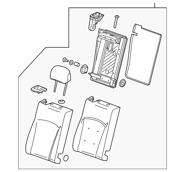 20823417 Деталь SEAT BACK ASSY