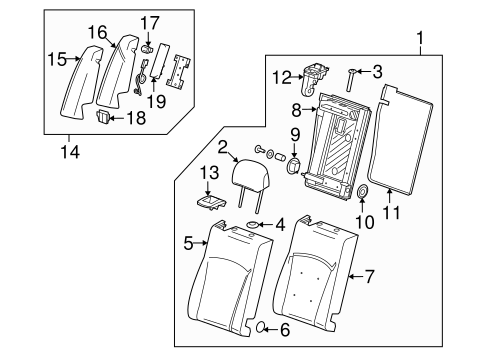 LaCrosse REAR SEAT COMPONENTS 2