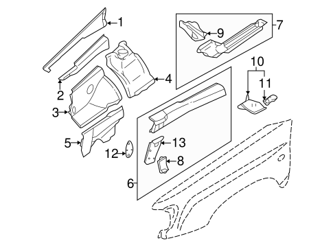 Forester STRUCTURAL COMPONENTS & RAILS