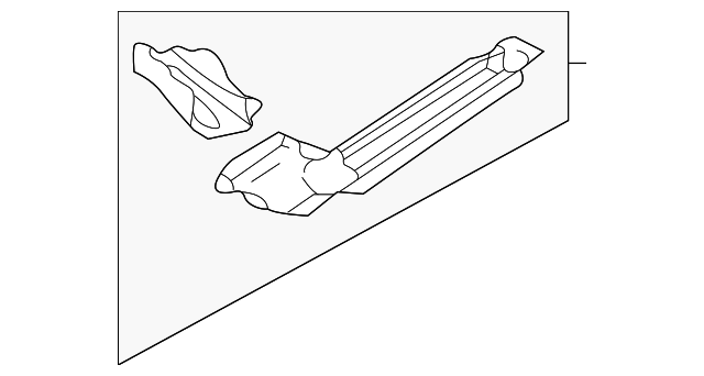 51620FC411 Деталь LOWER RAIL, LEFT