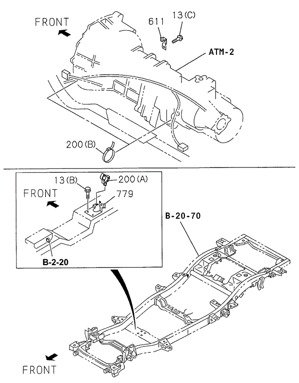 ENGINE/SENSOR BRACKETS for 1998 Acura SLX #1