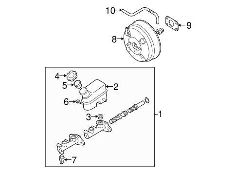 Sportage MASTER CYLINDER - COMPONENTS ON DASH PANEL