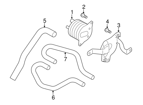 Forester TRANS OIL COOLER LINES