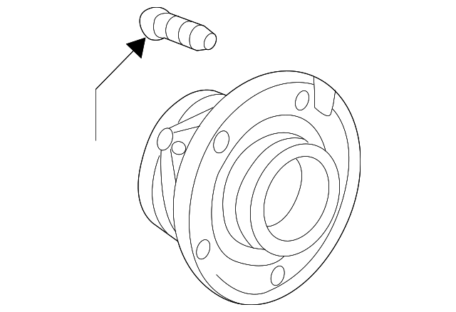 22859843 HUB & BEARING, RIGHT