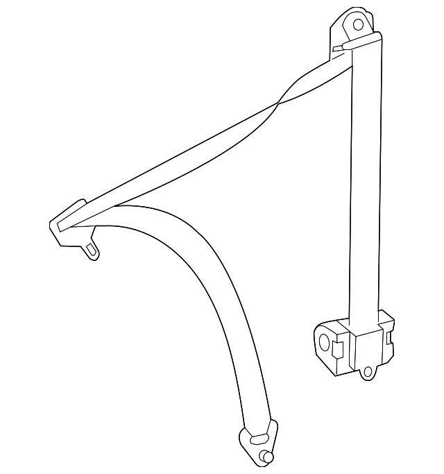 5125026AA Деталь BELT & RETRACTOR, RIGHT