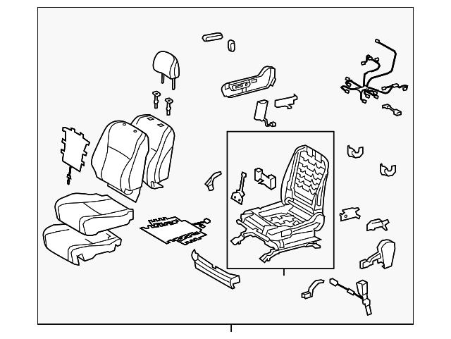 71100-0E180-E2 Деталь SEAT ASSY
