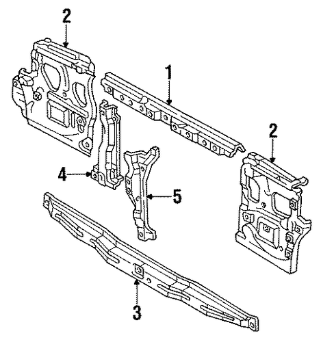 Land Cruiser RADIATOR SUPPORT