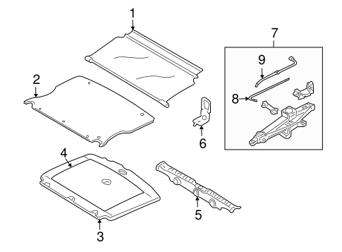 Tribute INTERIOR TRIM - REAR BODY