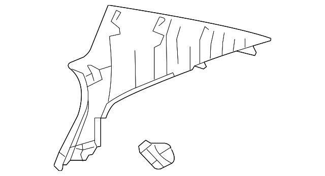 62472-30480-B0 Деталь QTR PILLAR TRIM, LEFT