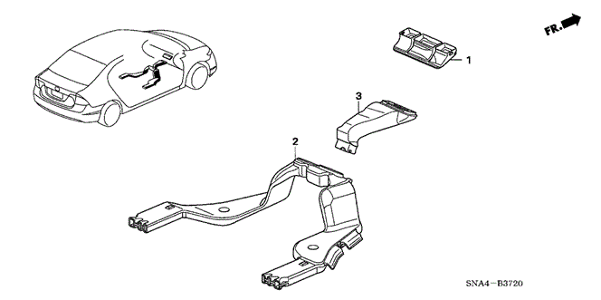 INTERIOR / BUMPER/DUCT for 2006 Honda CIVIC SEDAN #1
