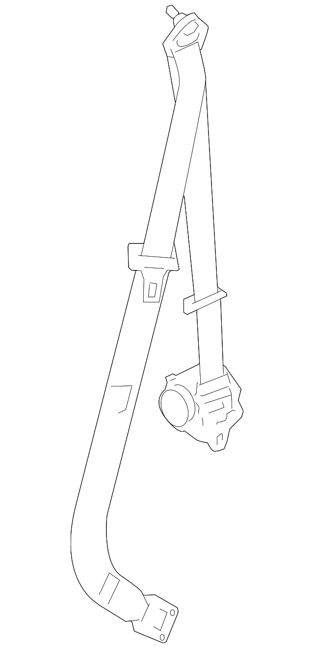 19260322 Деталь BELT & RETRACTOR, LEFT
