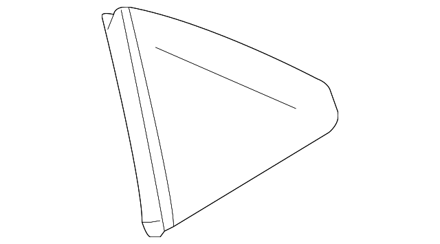 88956602 Деталь QUARTER GLASS, LEFT