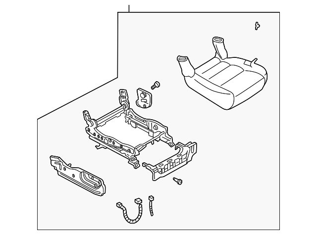 TC1688110B27 Деталь LOWER SEAT ASSY