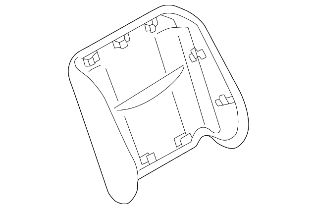T03588AM027 Деталь SEAT BACK PANEL