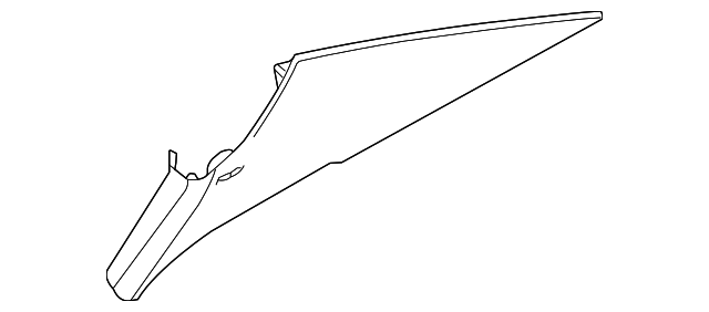 3AE-867-242-A-V56 Деталь UPPER QTR TRIM, RIGHT