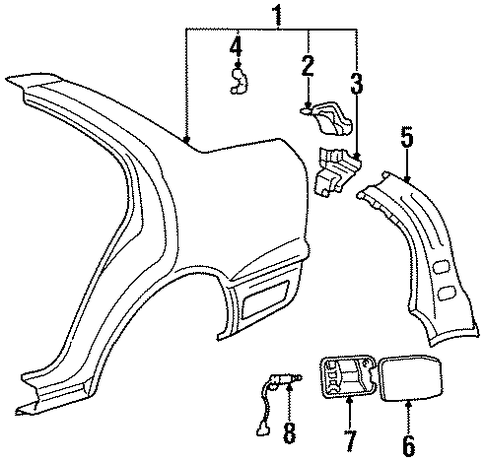 LS400 QUARTER PANEL