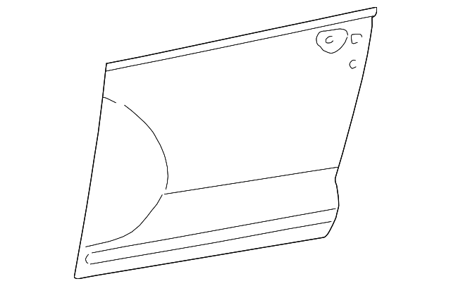 4724813AB Деталь OUTER PANEL, LEFT