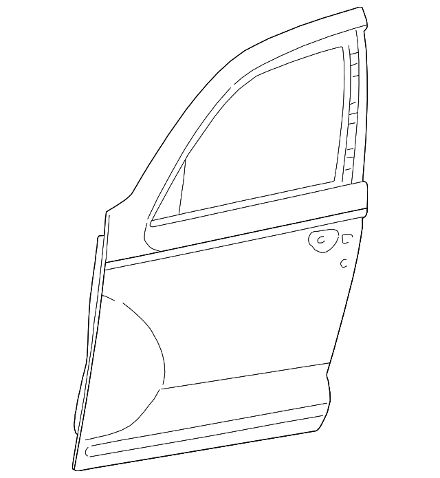 5066967AC Деталь DOOR SHELL, LEFT