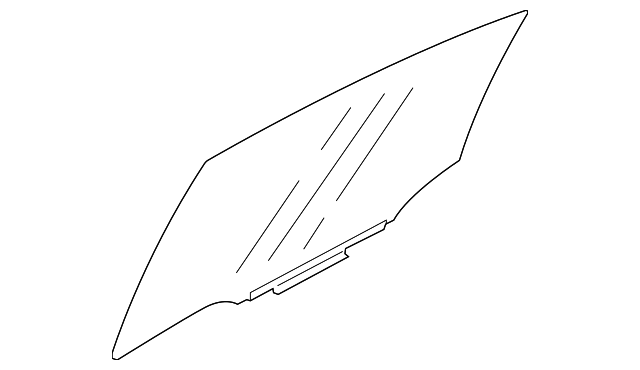 62011FJ010 Деталь DOOR GLASS, LEFT