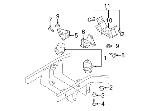 Sorento ENGINE & TRANS MOUNTING