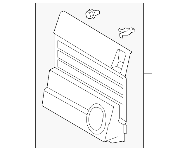 64280-0C020-C0 Деталь BACK PANEL TRIM, LEFT