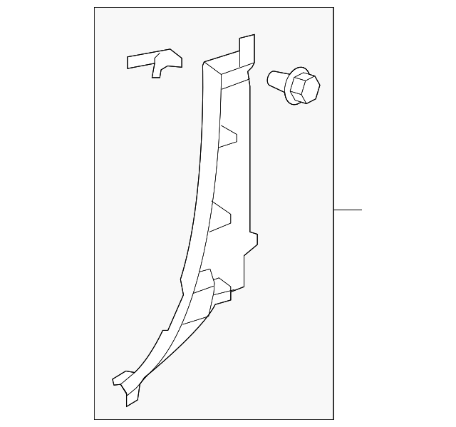 62530-0C030-C3 Деталь LOWER TRIM, RIGHT