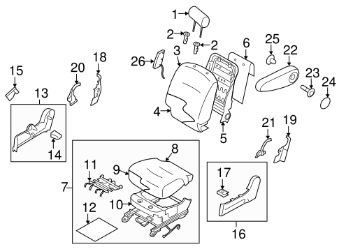 Cube PASSENGER SEAT COMPONENTS