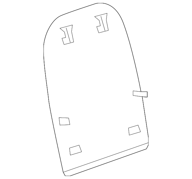 88942442 SEAT BACK PANEL, LEFT