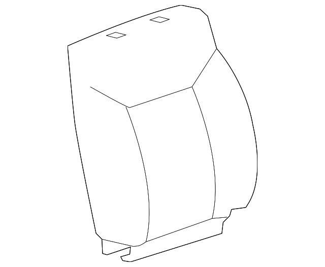 19127575 SEAT BACK COVER, LEFT
