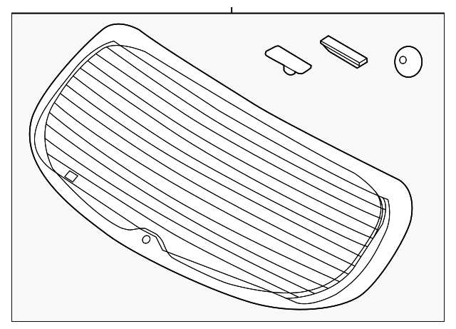 87110-A7520 Деталь LIFT GATE GLASS