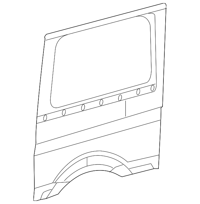 68009162AB Деталь REAR PANEL, RIGHT
