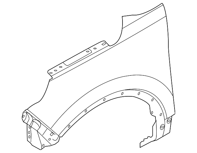 BB5Z-16006-A Деталь FENDER, LEFT