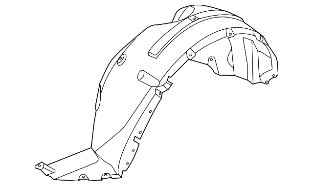 BB5Z-16103-E Деталь FENDER LINER, LEFT