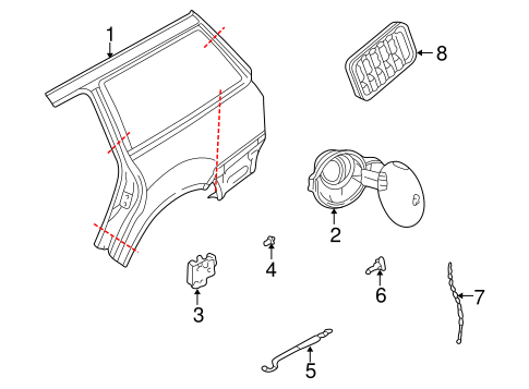 Passat QUARTER PANEL & COMPONENTS 2